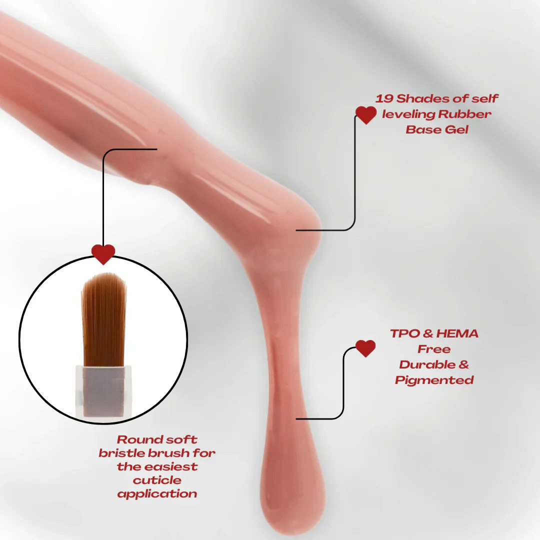 Not Polish Thickie Rubber Base Gel - TG03 Creamy Pink (0.5oz) - Image 2
