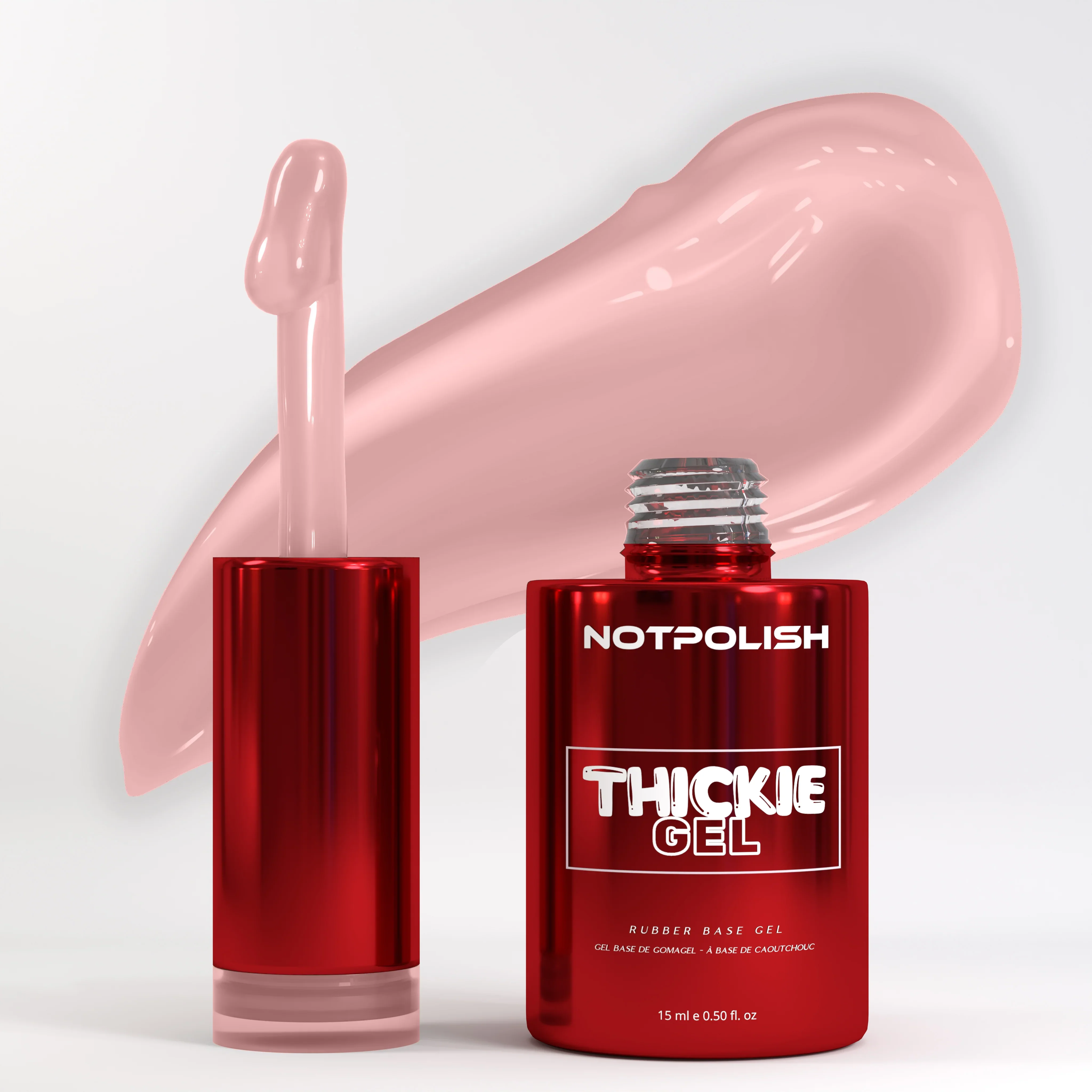 Not Polish Thickie Rubber Base Gel - TG08 Sugar Chic (0.5oz)