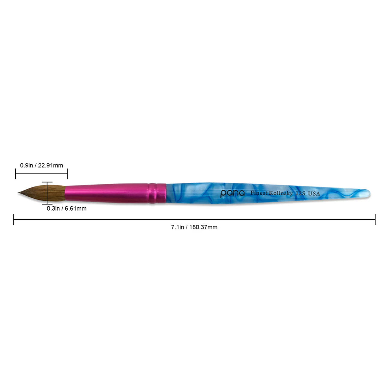 Pana Acrylic Kolinsky Marble Brushes - Image 4