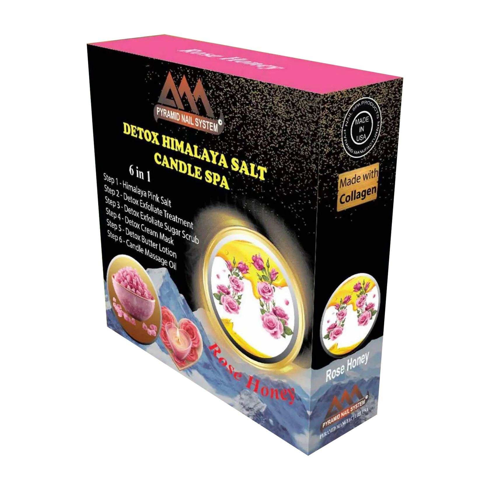 Pyramid 6 Step Pedi Detox Himalaya Candle Spa (Case of 50)