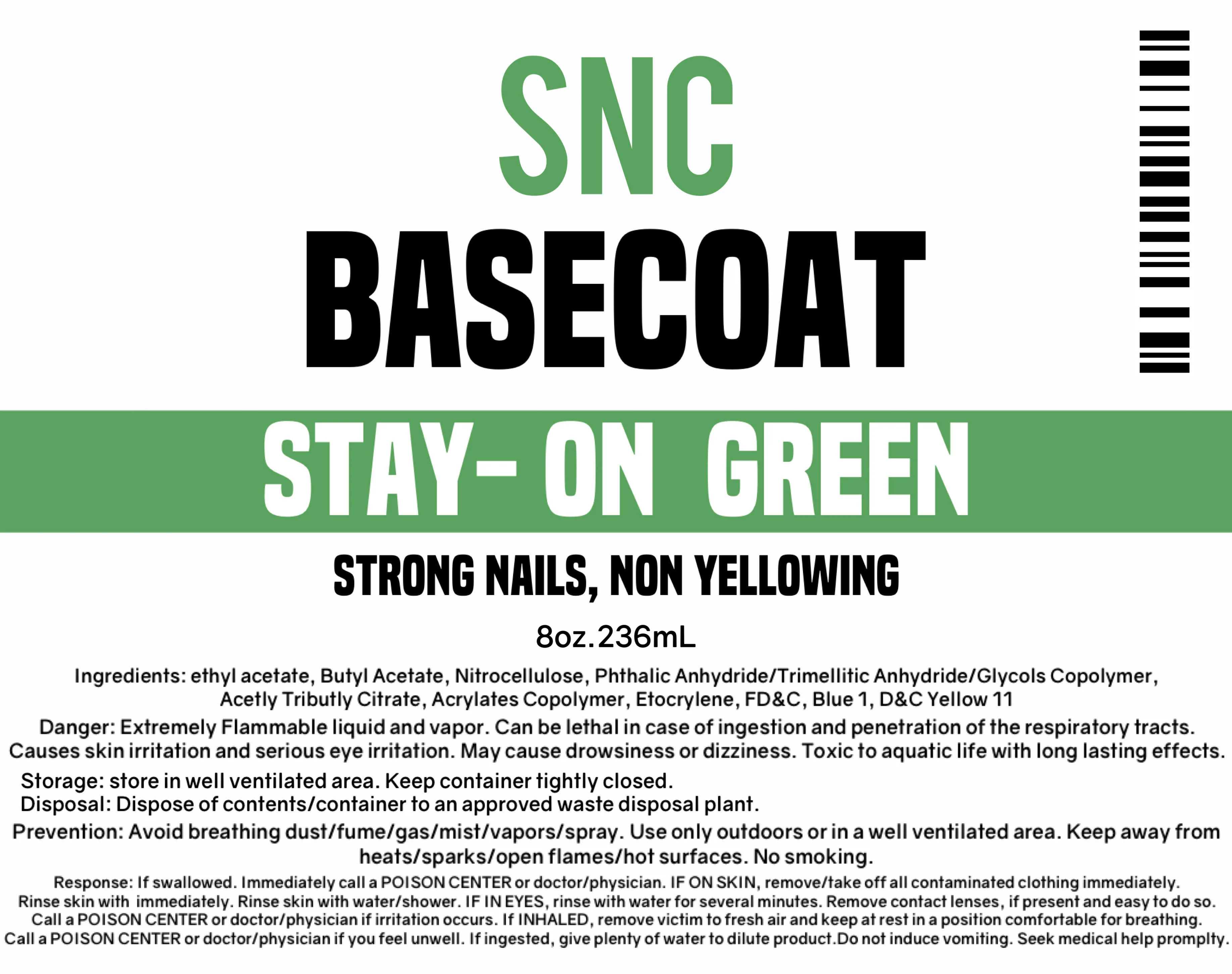 SNC Base Coat - Green (8oz)