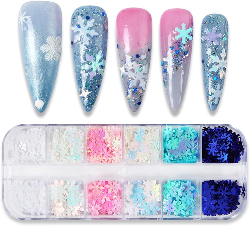 Snowflake Sequins (12pk) - Image 3