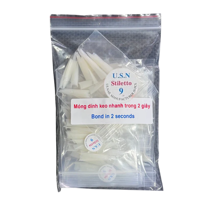 USN Natural Stiletto Tip 500pcs (0-10) - Image 10