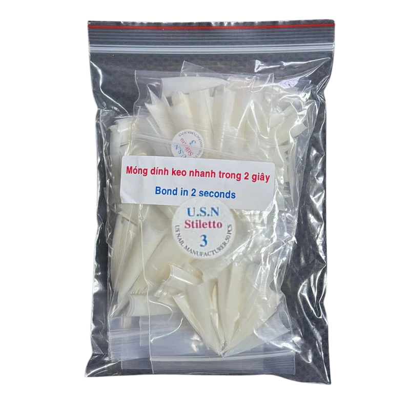 USN Natural Stiletto Tip 500pcs (0-10) - Image 4