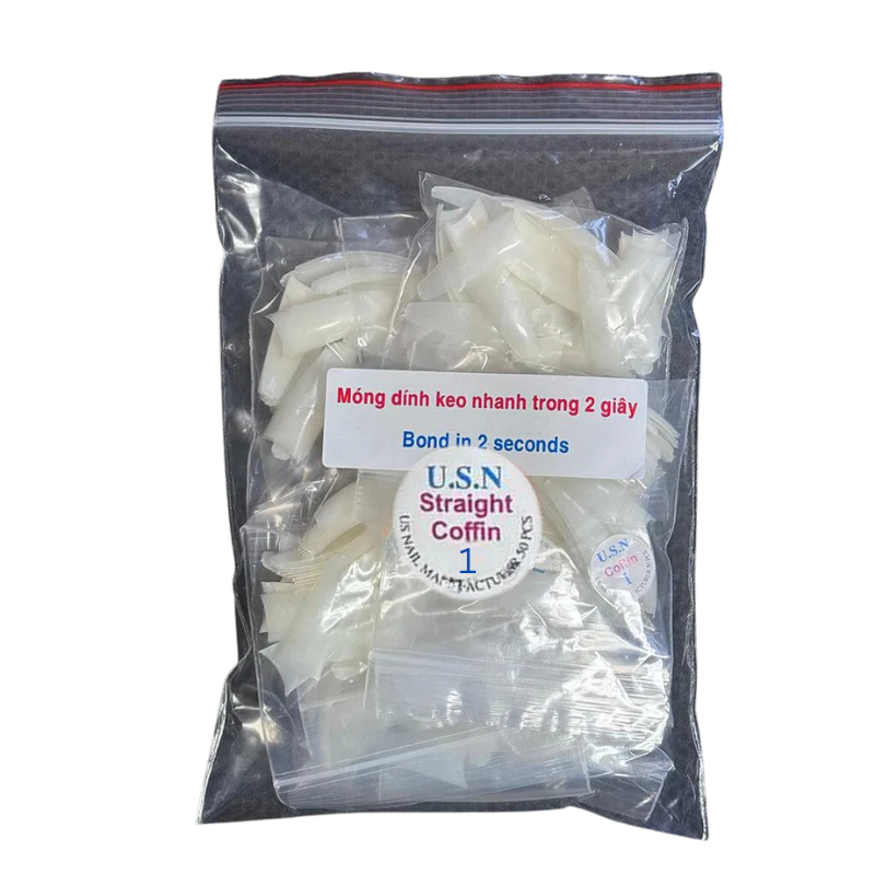 USN Natural Straight Coffin Tip 500pcs (0-10) - Image 6