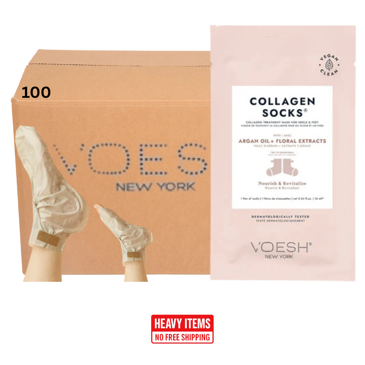 Voesh Collagen Socks (Case of 100)