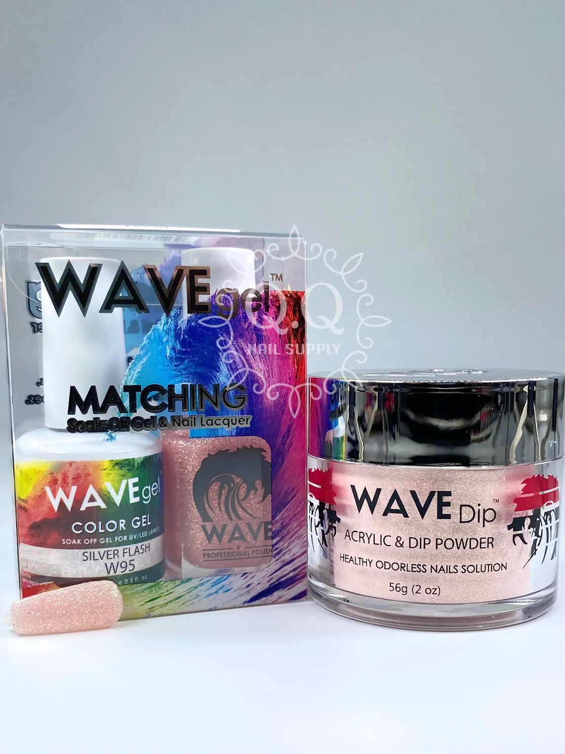Wave Gel Simplicity Trio - #095 Pink Flash (Silver Flash) - Image 2